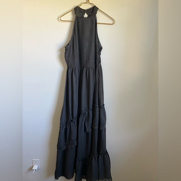Joyfolie Womens Charcoal Mia Joy Sera maxiDress Patio Party Dress Beach Cruise S - Picture 1 of 13